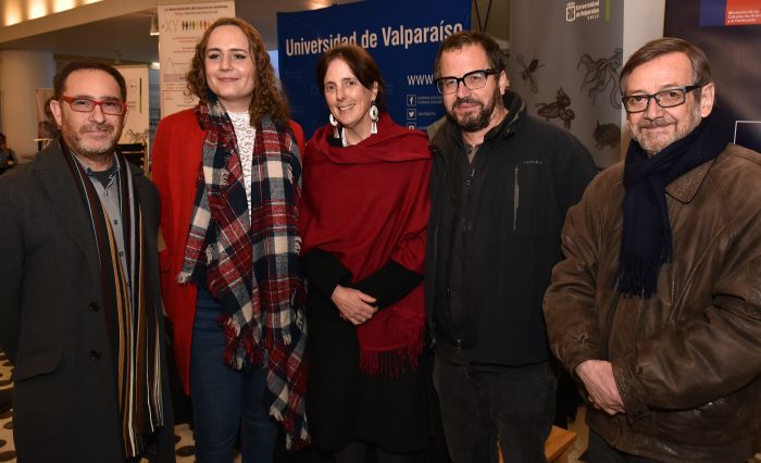 De izquierda a derecha: Juan Carlos García, Alessia Injoque, Kathleen Whitlock, Patricio Fernández y Ramón Latorre